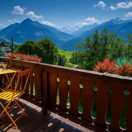 Avec Terrasses Et Vue Panoramique Appartamento Leysin